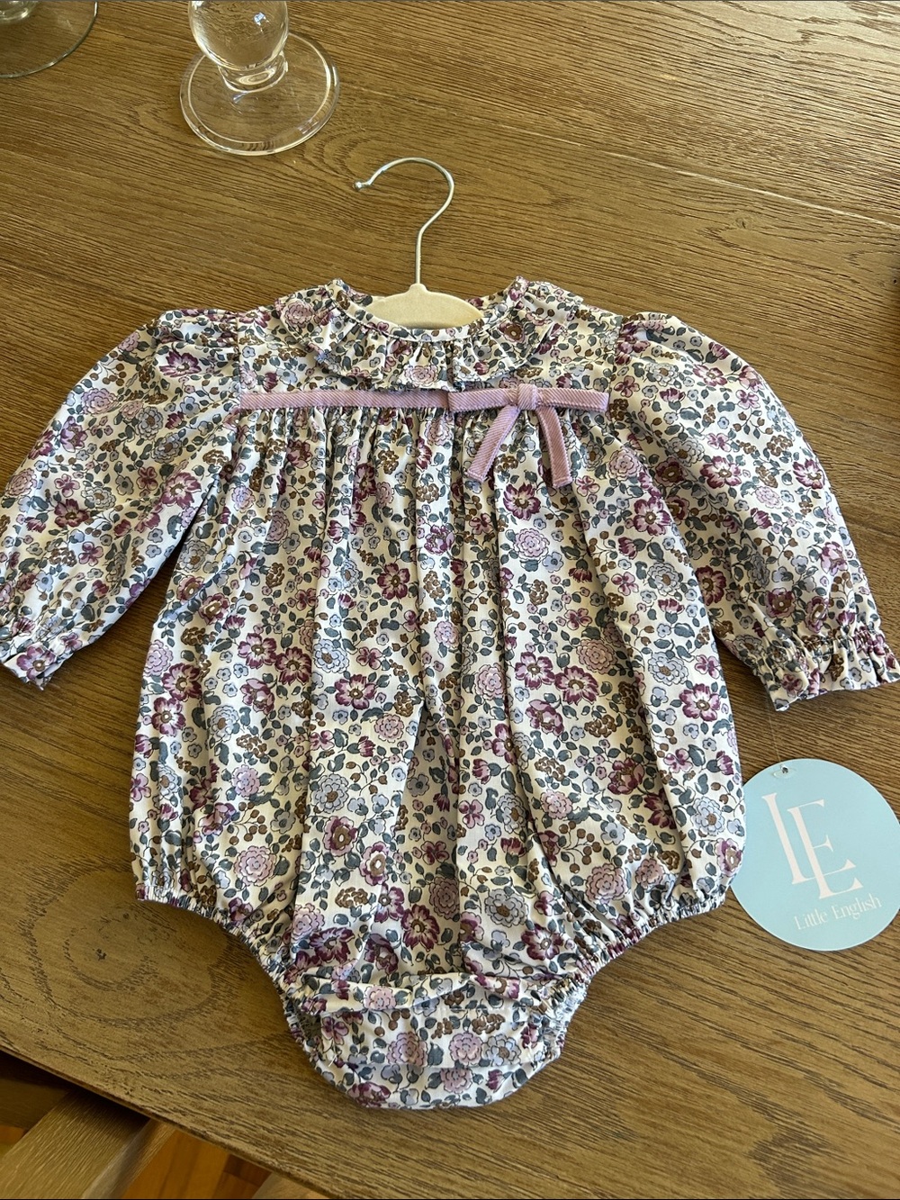 NEVER WORN TAGS ON LITTLE ENGLISH 3 Month onesie